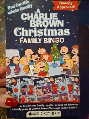 Peanuts Charlie Brown Christmas Family Bingo Game